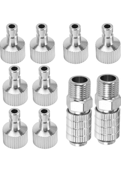 Airbrush Hızlı Ayırma Bağlayıcı Serbest Bırakma Bağlantı Adaptörü, 10 Erkek Bağlantı Elemanı, 1/8 Inç Mf (Yurt Dışından) fırsatları