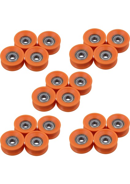 20 Adet 6X30X13MM Plastik Kaplamalı Mühürlü Rulmanlar Çelik 606ZZ Derin U Oluk Kılavuz Kasnak Raylı Bilyalı Rulman Tekerlek (Yurt Dışından)