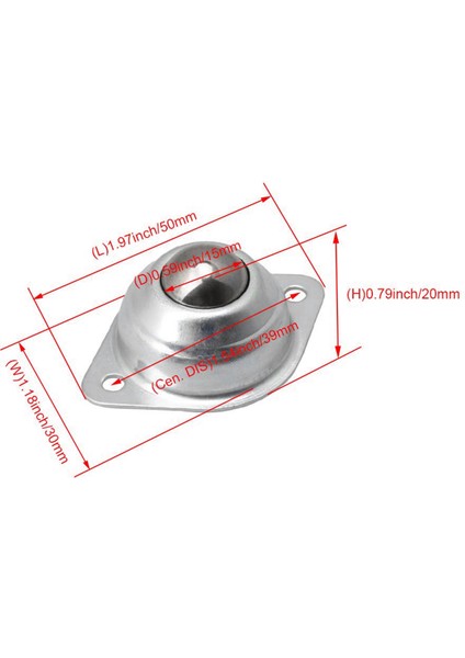 40 Adet 3 cm Dia Karbon Çelik CY-15A Bilyalı Transfer Ünitesi Rulman Konveyör Makaralı Bilyalı Şanzıman Aracı (Yurt Dışından)