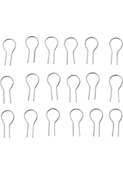 100 Adet R-Şekilli Fırın Için Asılı Yanan Iğne, Cam Fırınlama ve Seramik, Dıy Kolye Süs Telleri Yapın (0.55X1.2CM) (Yurt Dışından)