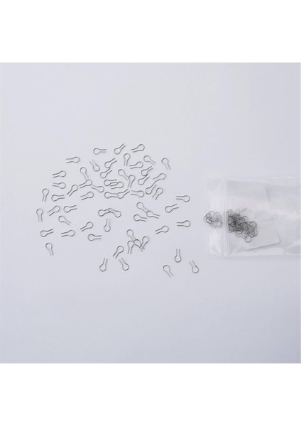 100 Adet R-Şekilli Fırın Için Asılı Yanan Iğne, Cam Fırınlama ve Seramik, Dıy Kolye Süs Telleri Yapın (0.55X1.2CM) (Yurt Dışından)
