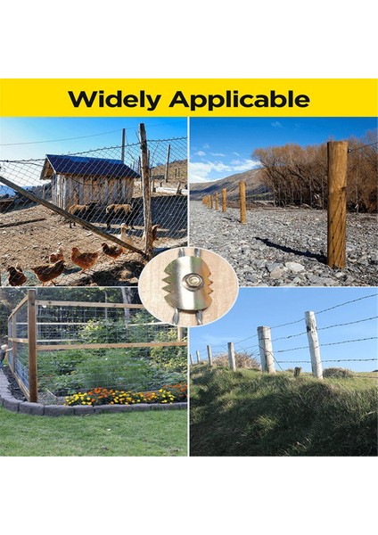 Çit Zımbaları, Çit Tel Zımbaları Kaymaz, Yumuşak Ahşap Için 50 Paket Galvanizli Çit Teli Bağlantı Elemanları, Yeniden Kullanılabilir Çit Çivileri (Yurt Dışından) indirimleri