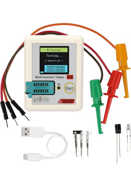 Tc-T7-H Transistör Test Cihazı Diyot Transistör Kapasitör Mos/pnp/npn Lcr Mosfet Tft LCD Ekran Test Cihazı Multime (Yurt Dışından)