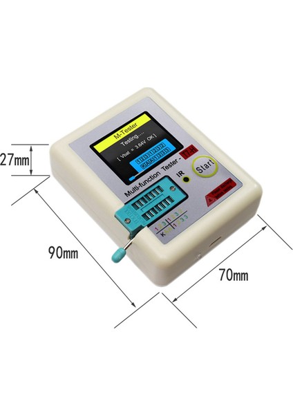 Tc-T7-H Transistör Test Cihazı Diyot Transistör Kapasitör Mos/pnp/npn Lcr Mosfet Tft LCD Ekran Test Cihazı Multime (Yurt Dışından)