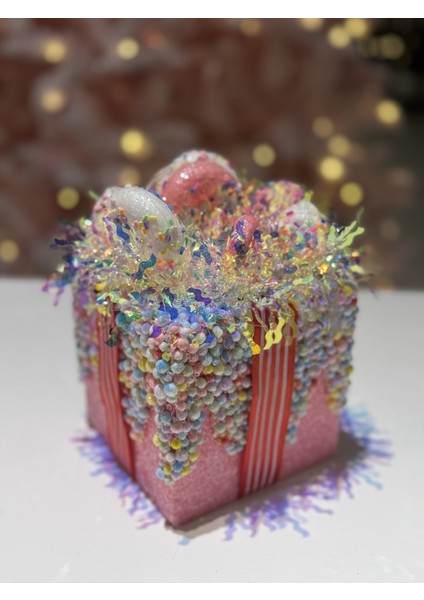 Happy Sugar Pembe Kutu Dekor 11 x 15 cm