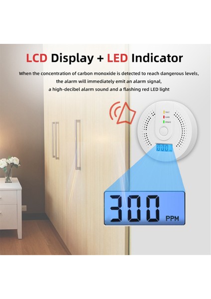2 Adet Monoksit Dedektörü, Ev Için Taşınabilir Karbon Monoksit Alarmları, UL2034 ile Co Alarmı (Piller Dahil Değildir) (Yurt Dışından) fırsatları