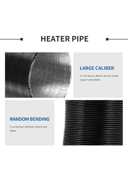 60 mm Alüminyum Folyo Isıtıcı Hortumu Ön Isıtıcı Hortumu 2000 W Hava Isıtıcı Çıkışı Araba Hava Kanalı Tahliye Hortumu (Yurt Dışından) modelleri