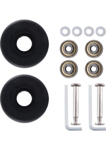 Takım 50MM x 18MM Bagaj Bavul Yedek Tekerlekler, Pu Döner Sarhoş Tekerlek Karbon Çelik Rulmanlar Tamir Takımları (Yurt Dışından)