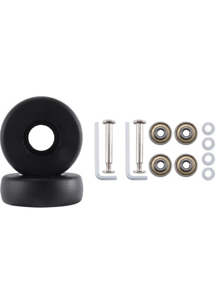 Takım 50MM x 18MM Bagaj Bavul Yedek Tekerlekler, Pu Döner Sarhoş Tekerlek Karbon Çelik Rulmanlar Tamir Takımları (Yurt Dışından)
