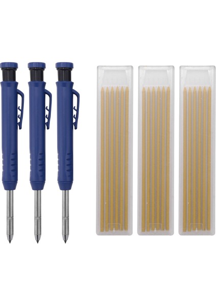 Masif Ağaç Işleme Kalem Seti Dolum ile Derin Delik Mekanik Kurşun Kalem Aracı Woodworker Marangoz Scriber A Için (Yurt Dışından)