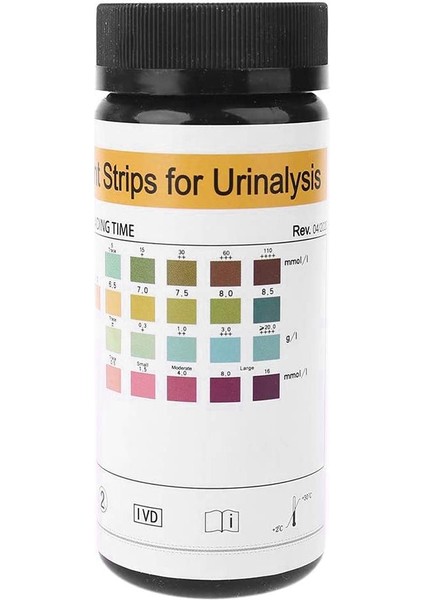 Vansful In Vitro Idrar Testi 4 Test Öğesi: Glikoz, Ph, Protein, Keton Vücut Idrar Örneği Test Şeridi Profesyonel Test Kağıdı (Yurt Dışından)