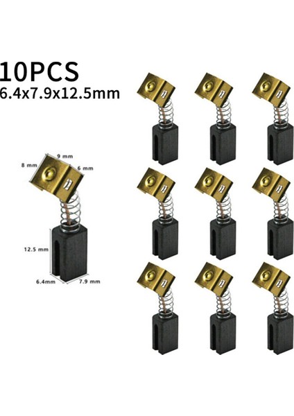 5 Çift Karbon Fırçalar 6.4X7.9X12.5MM 596071-00 Black & Decke Açı Öğütücü Elektrik Motorları CD105 CD110 CD115 KG900 (Yurt Dışından) modelleri
