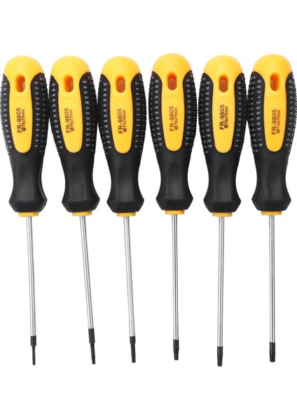 Takım Cr-V Torx Tornavida Seti Delikli Manyetik T5-T10 Tornavida Seti Kiti Telefon Tamir El Aleti Seti (Yurt Dışından)