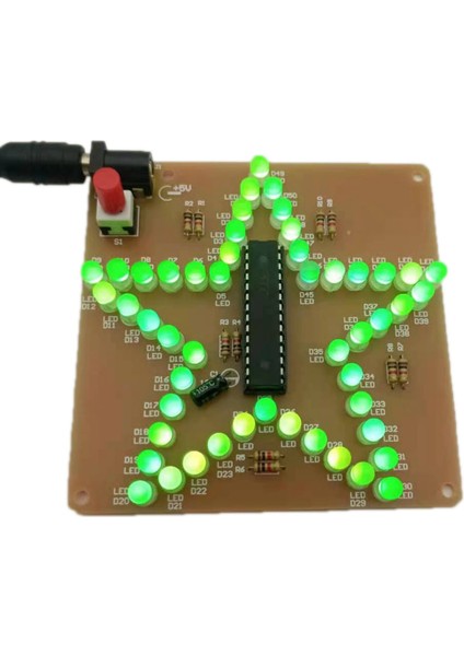 LED Işık Pentagram Elektronik Dıy Kiti Elektronik Yapımı Dıy Kiti Pentagram (Yurt Dışından)