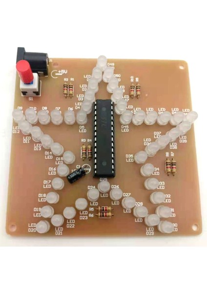 LED Işık Pentagram Elektronik Dıy Kiti Elektronik Yapımı Dıy Kiti Pentagram (Yurt Dışından)