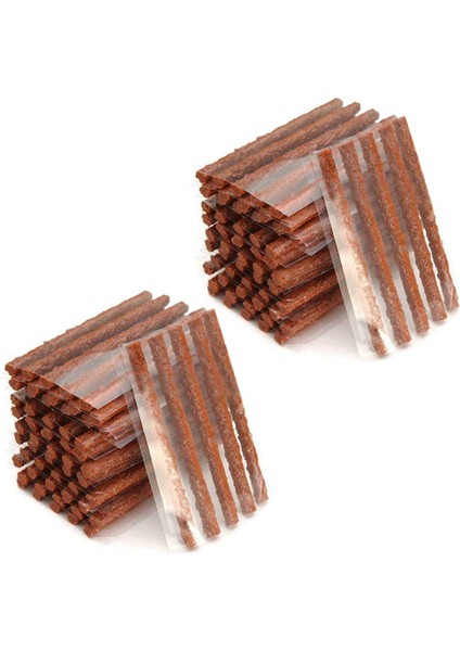200 Adet Araba Içsiz Lastik Tamir Aracı Kauçuk Şeritler Stiring Fişi Garaj Conta Yama Lastik Bakımı Için Evrensel (Yurt Dışından)