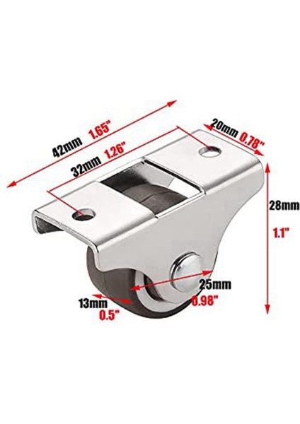 12 Adet Mini Tekerlekler Mobilya Tekerleri Küçük 25MM Sabit Tekerler Yönlü Hareketli Tekerler Mobilya Için Hareketli Tekerler (Yurt Dışından) fırsatları