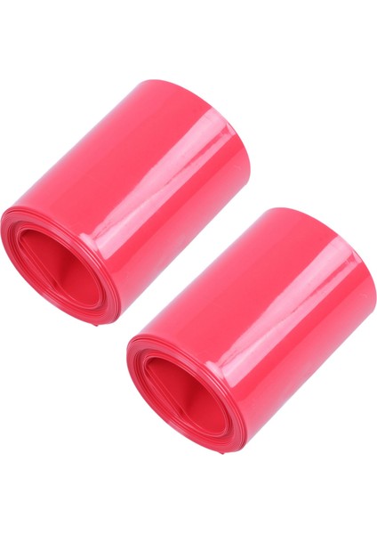 2x 2m 50MM Genişlik Pvc Isıyla Daralan Sarma Tüpü Kırmızı, 2 x 18650 Için (Yurt Dışından)