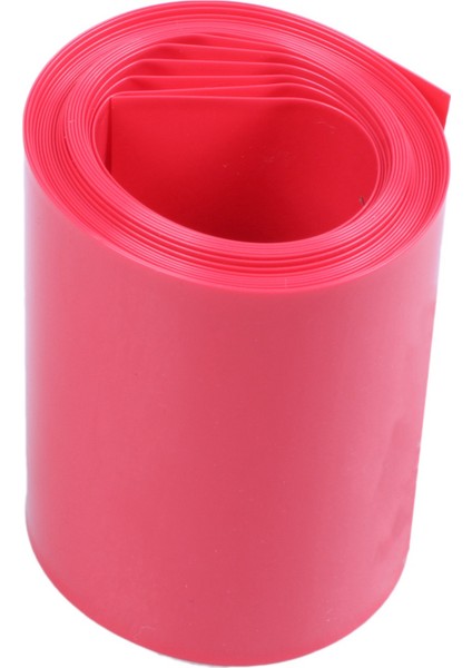 2x 2m 50MM Genişlik Pvc Isıyla Daralan Sarma Tüpü Kırmızı, 2 x 18650 Için (Yurt Dışından)