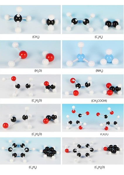 240 Adet Moleküler Model Kit Organik Kimya Moleküler Elektron Orbital Modeli Kimya Yardım Aracı Kimya Dersi Için (Yurt Dışından)