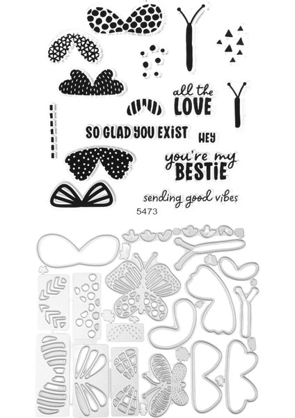 Kart Yapımı Için Pullar ve Ölür Dıy Scrapbooking Sanat El Sanatları Damgalama Pullar Sanat Malzemeleri Metal Kesme Ölür (5473) (Yurt Dışından) modelleri