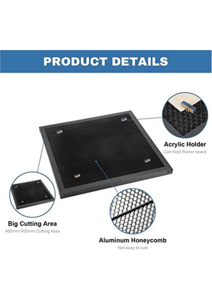 Petek Lazer Yatak Çelik Petek Levha Kesici Gravür Makinesi Için Kesim Masası, Metal Tabanlı Petek Çalışma Masası A (Yurt Dışından) fiyatları