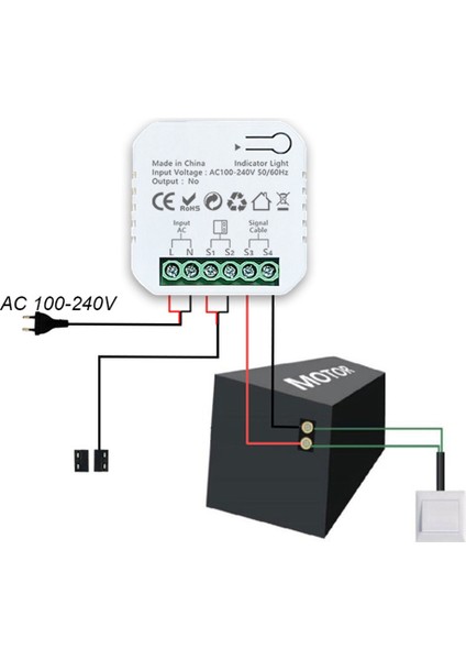 Tuya Akıllı Yaşam Zigbee Motorlu Salıncak Kapısı Sürgülü Kapı Denetleyicisi Alexa Google Home Için Kuru Kontak Ses Kontrolü (Yurt Dışından) indirimleri