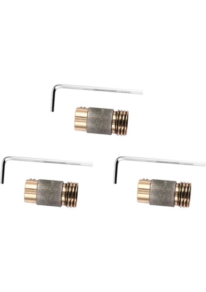 3x 5/8 Inç Elmas Taşlama Kafası Helix Elmas Bakır Bit Taşlama ve Parlatma Cam Seramik Helix Bit MCBL58 (Yurt Dışından)