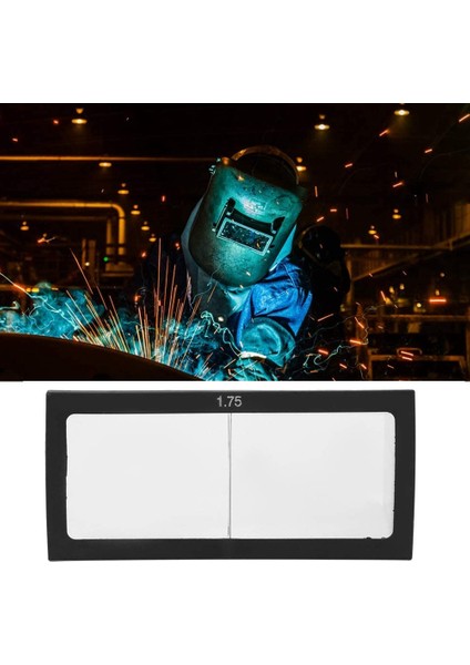 Ark Kaynağı Büyüteç Lens Kaynakçı Ekran Kask Cam Diyoptri 1.75 Parlama Önleyici Kaynak Maskesi Gözlük (Yurt Dışından)