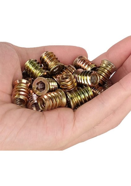 500 Adet M6 x 15MM Mobilya Vidası Somun Dişli Ahşap Ekler Cıvata Bağlantı Elemanı Konnektörü Altıgen Soket Sürücü (Yurt Dışından)