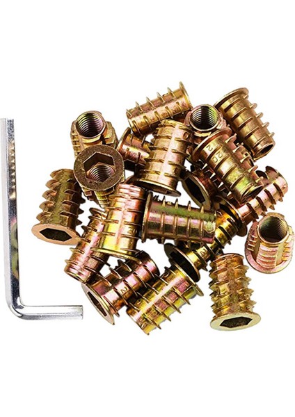 500 Adet M6 x 15MM Mobilya Vidası Somun Dişli Ahşap Ekler Cıvata Bağlantı Elemanı Konnektörü Altıgen Soket Sürücü (Yurt Dışından)