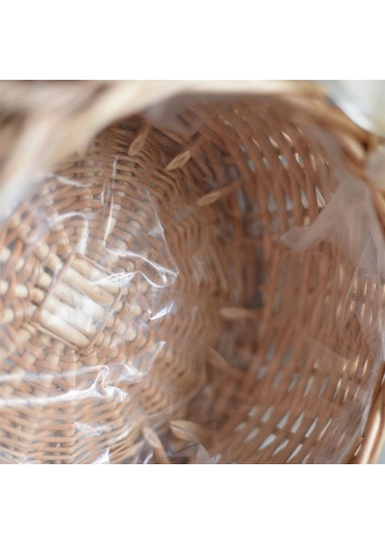 5x Dokuma Çiçek Sepeti Rattan Depolama Sepeti Çiçek Kız El Sepeti El Yapımı Çiçek Sepeti Yay, S (Yurt Dışından)