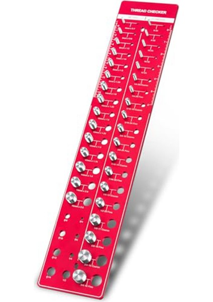 34 Somun ve Cıvata Diş Kontrol Cihazı, Diş Kontrol Cihazı Standart ve Metrik Plaka Duvara Montaj Vidası Boyutları ve Diş Özellikleri (Yurt Dışından)