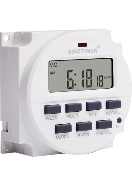 Sınotımer TM618H-4 Dc 12V Volt Gerilim Çıkışı Dijital 7 Gün Haftalık Programlanabilir Zamanlayıcı Anahtarı Zaman Rölesi Kontrol Cihazı 12V Zamanlayıcı (Yurt Dışından)