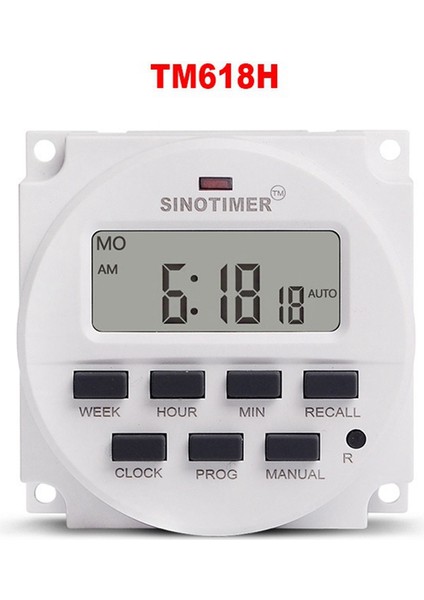 Sınotımer TM618H-4 Dc 12V Volt Gerilim Çıkışı Dijital 7 Gün Haftalık Programlanabilir Zamanlayıcı Anahtarı Zaman Rölesi Kontrol Cihazı 12V Zamanlayıcı (Yurt Dışından) indirimleri