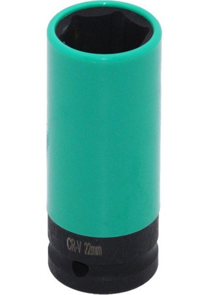 Tekerlek Koruyucu Darbeli Lokma Seti 1/2 Inç Tahrik Bijon Somunu Soketi, Renk Kodlu Koruyucu Kılıf (15/17/19/21/22MM) (Yurt Dışından)