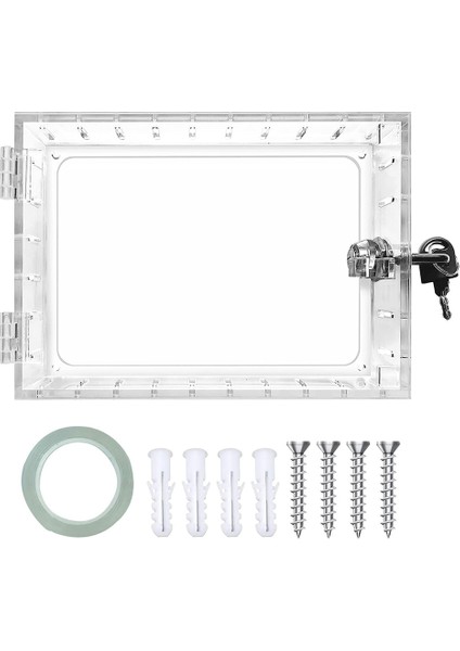 Anahtarlı Termostat Kilit Kutusu, Duvardaki Termostat Için Şeffaf Termostat Koruması, 6,5 Inç Y x 3,9 Inç G x 2 Inç D Termostatlara Uyar (Yurt Dışından)