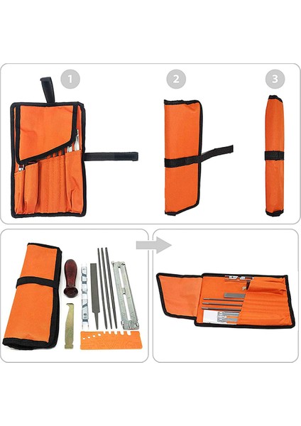 10 Parça Zincirli Testere Bileme Eğe Seti, Testere Zincirlerini Bilemek Için Eğe Seti, Eğe Bileme Kılavuzları Içerir Derinlik Ölçer (Yurt Dışından) fırsatları