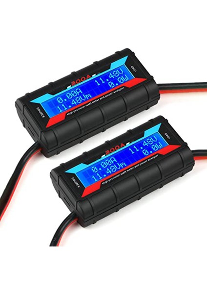 2 Adet 200A Güç Analizörü Watt Metre Tüketim Performansı Monitörü, Rc, Solar Için LCD Arka Aydınlatmalı (Yurt Dışından)