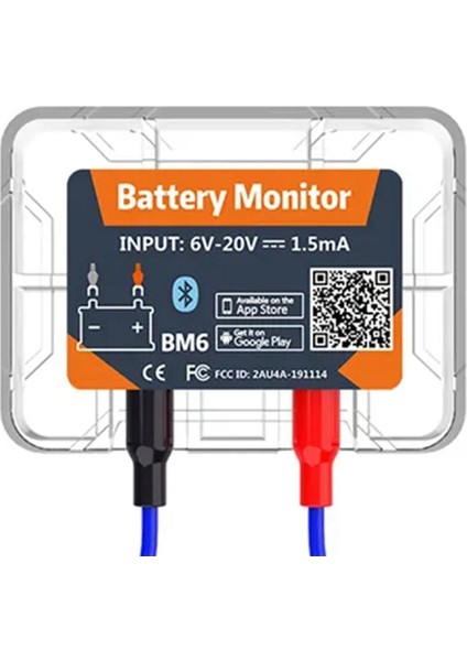 Araç Sağlığı Kontrolü App Izleme Test Cihazı ile Kablosuz Bluetooth 12V Monitory Bm6 (Yurt Dışından)