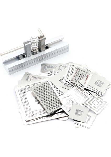 47 Adet/takım Oyun Konsolları Doğrudan Isıtma Bga Stencil + Bga Jig Bga Reball Kiti Için 360CPU Ps3-Cpu Gpu CXD2949CGB,МНОГОЦЕЛЕВОЙ Пакет (Yurt Dışından)