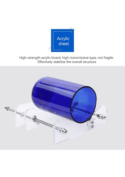 Cam Şişe Kesici Kesme Aleti Yükseltme Sürümü Kare ve Yuvarlak Cam Kesme Makinesi Için Şarap Bira Cam Kesici (Yurt Dışından)