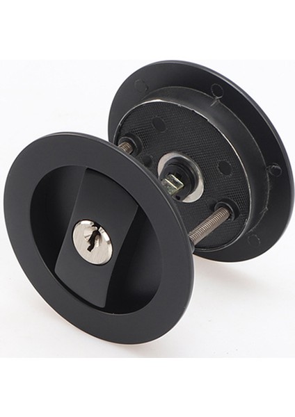 Sürgülü Cep Kapı Kilidi Siyah Gizlilik Yuvarlak Cep Kapı Donanımı Siyah Çağdaş Cep Kapı Tuşlu Kilit (Yurt Dışından) fiyatları