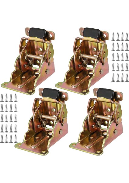 Demir Katlanır Menteşe Masa Bacak Braketi Katlanabilir Masa ve Sandalye Açılır Masa Katlanabilir Kendinden Kilitli Katlanır Ayak Menteşesi (Yurt Dışından)