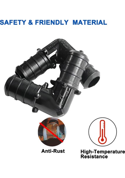 25'li Paket, 1/2 Inç 90 Derece Dirsek, Dikenli Kıvrımlı Pex Bağlantı Elemanı, Plastik Pex Bağlantı Elemanları, (1/2 Inç Dirsek, 25 Adet) (Yurt Dışından) fırsatları