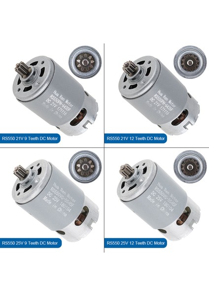 RS550 12V 19500 Rpm Dc Motor, Iki Hızlı 11 Dişli ve Elektrikli Matkap/tornavida Için Yüksek Torklu Dişli Kutusu (Yurt Dışından)