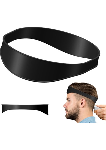 2pcs Dıy Ev Saç Modelleri Solmaya ve Konik Saç Kesme Kavisli Silikon Saç Kesimi Bandı Siyah (Yurt Dışından) fiyatları