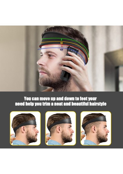 2pcs Dıy Ev Saç Modelleri Solmaya ve Konik Saç Kesme Kavisli Silikon Saç Kesimi Bandı Siyah (Yurt Dışından) indirimleri