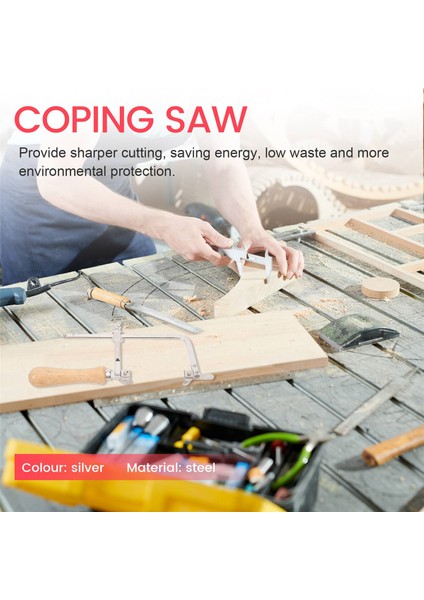 Başa Çıkma Testere Çelik Çerçeve ve 12 Adet Çap 1mm Tel Testere, Ahşap, Metal, Plastik Vb. Için Hassas Kesim. (Yurt Dışından) indirimleri