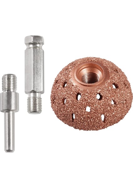 42MM Lastik Tampon Tekerlek Kase Tipi Taşlama Kafası Tungsten Çelik Lastik Tamir Aracı 2 Adet Bağlantı Çubuğu Adaptörü (Yurt Dışından)
